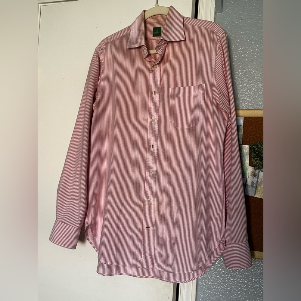 Sid Mashburn Pink Striped Button Down Shirt